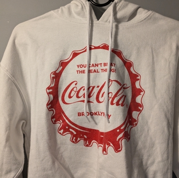 Coca-Cola size medium crop top hoodie - Picture 2 of 4